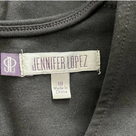 Jennifer Lopez Black Sheath Dress - Size 10 - EUC - Picture 7 of 9